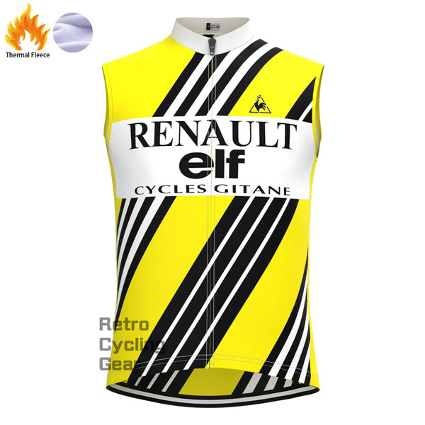 ELF Stripe Fleece Retro Cycling Vest