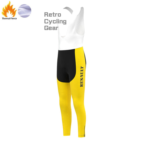 ELF Yellow Fleece Retro Cycling Pants