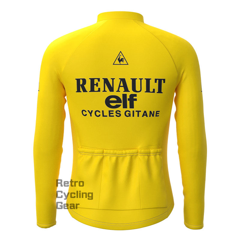 ELF Yellow Fleece Retro Cycling Kits