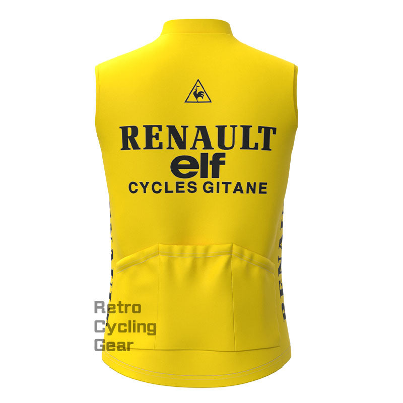 ELF Yellow Fleece Retro Cycling Vest