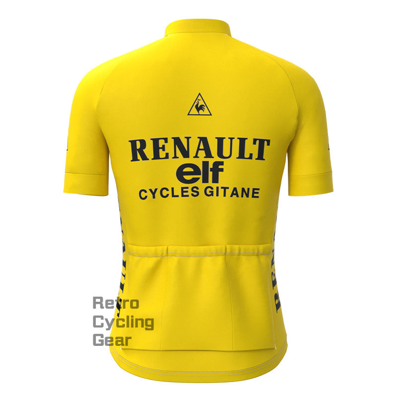 ELF Yellow Retro Short Sleeve Cycling Kit