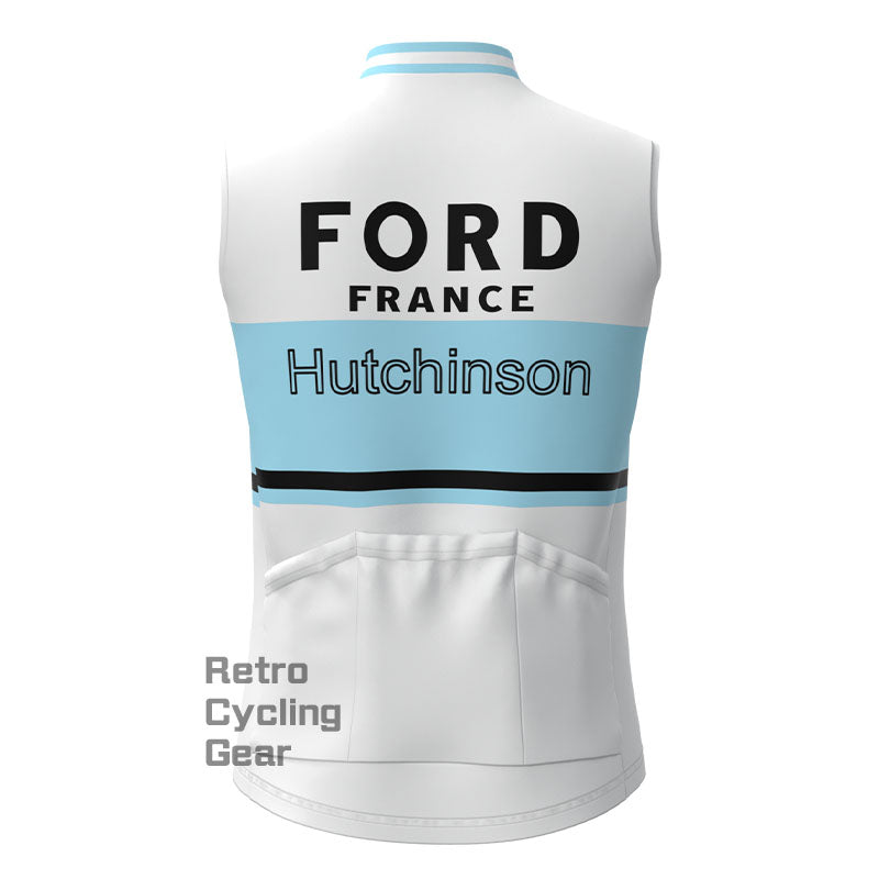 FORD White Blue Retro Cycling Vest