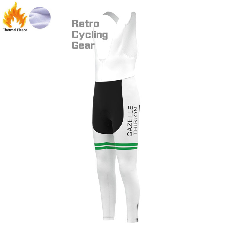 FRISOL Retro-Radsport-Sets aus Fleece mit roten Streifen