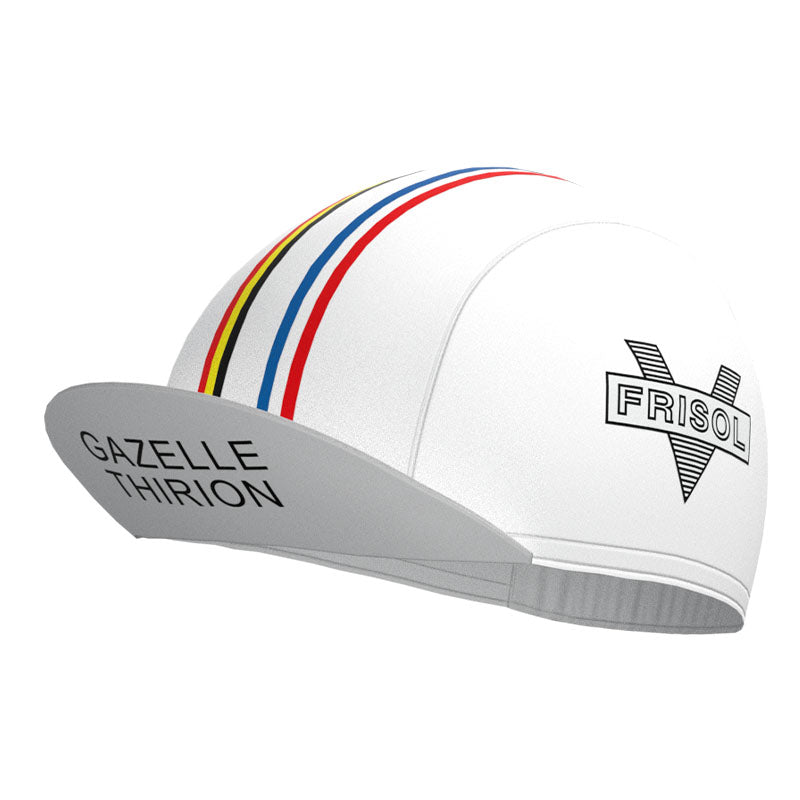 FRISOL Red Stripe Retro Cycling Cap