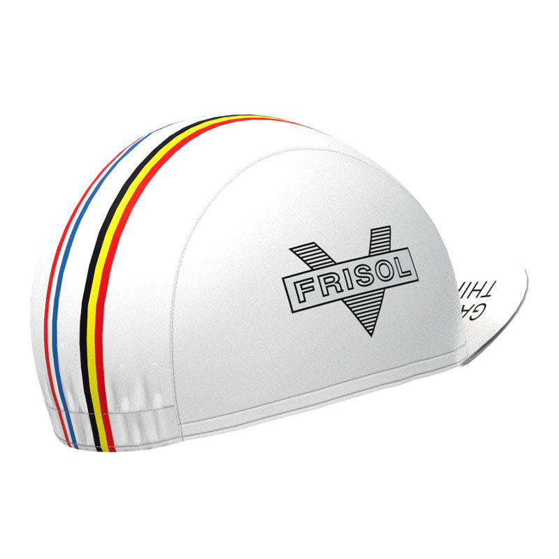 FRISOL Red Stripe Retro Cycling Cap