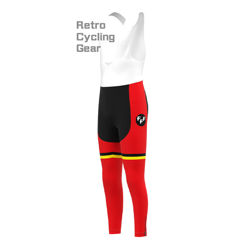 Faema Red-White Retro Long Sleeve Cycling Kit