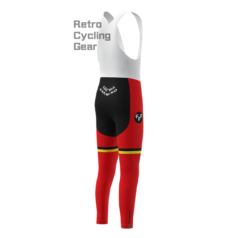 Faema Red-White Retro Cycling Pants