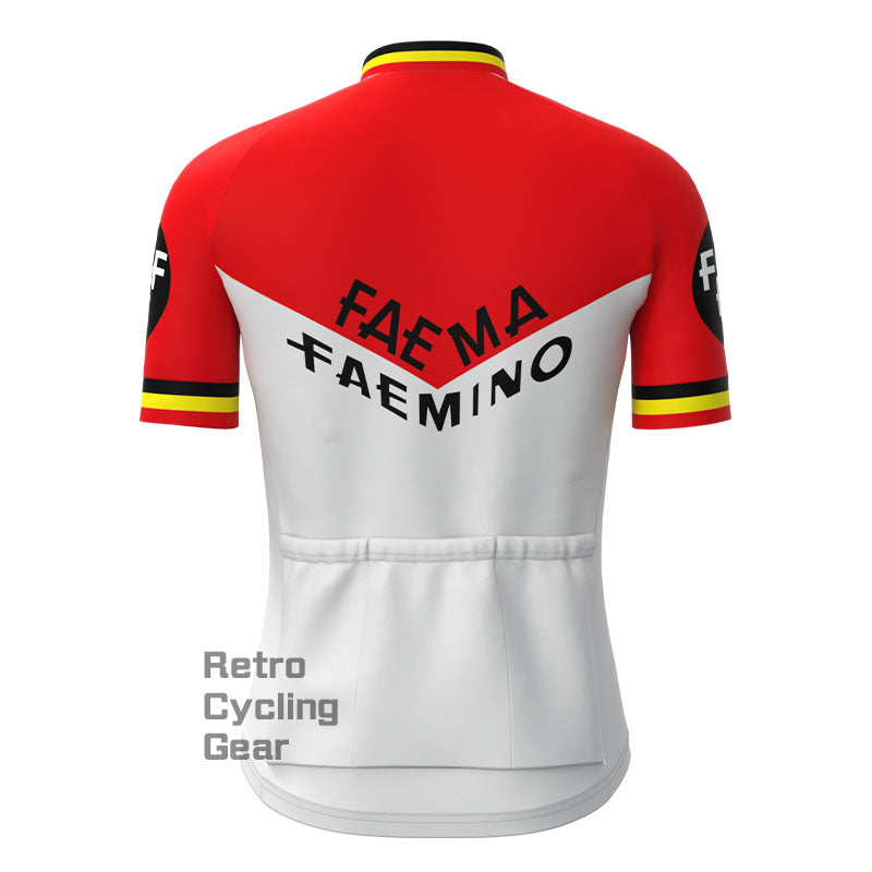 Faema Red-White Retro Short sleeves Jersey