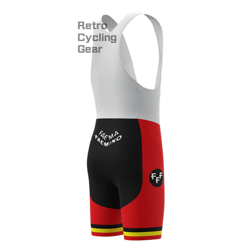 Faema Red-White Retro Cycling Shorts