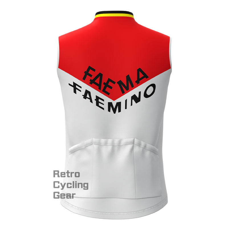 Faema Red-White Retro Cycling Vest