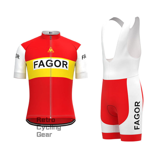 Fagor Red Retro Short Sleeve Cycling Kit