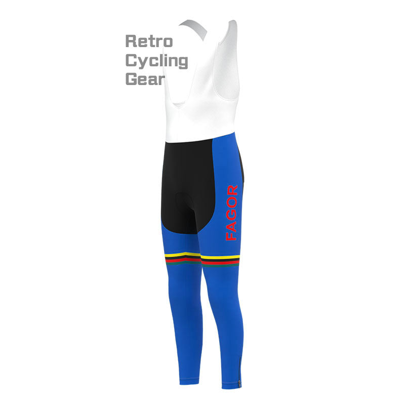 Fagor Blue Retro Long Sleeve Cycling Kit