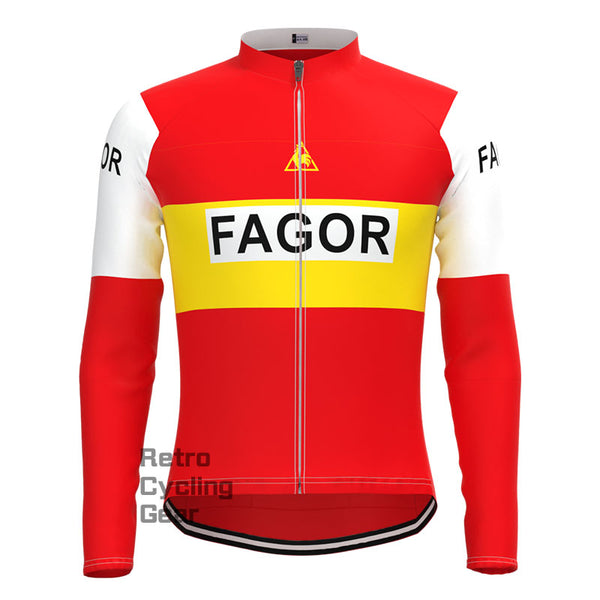 Fagor Red Retro Long Sleeves Jersey