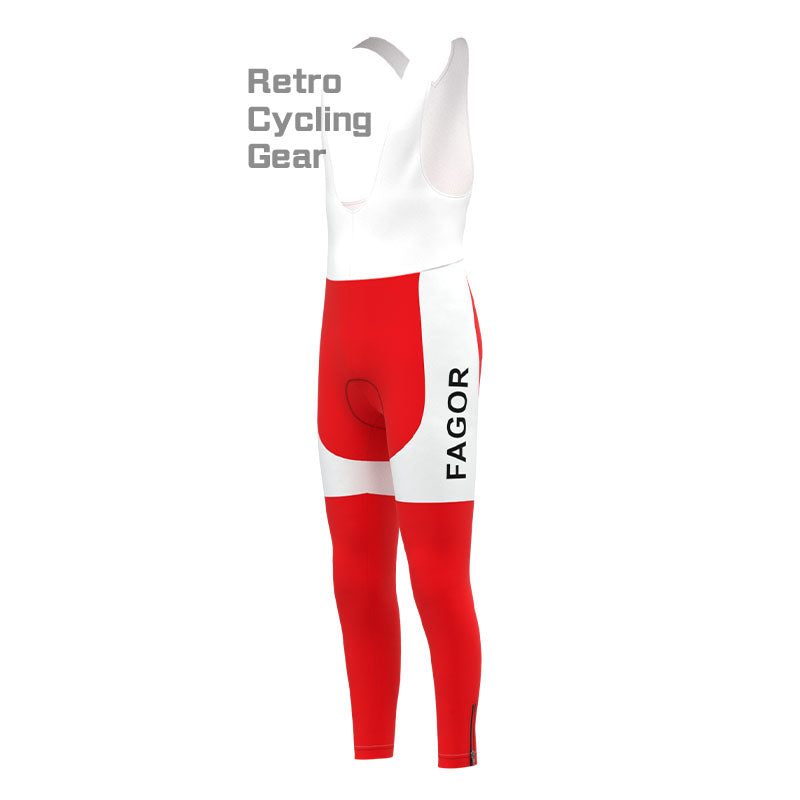 Fagor Red Retro Long Sleeve Cycling Kit