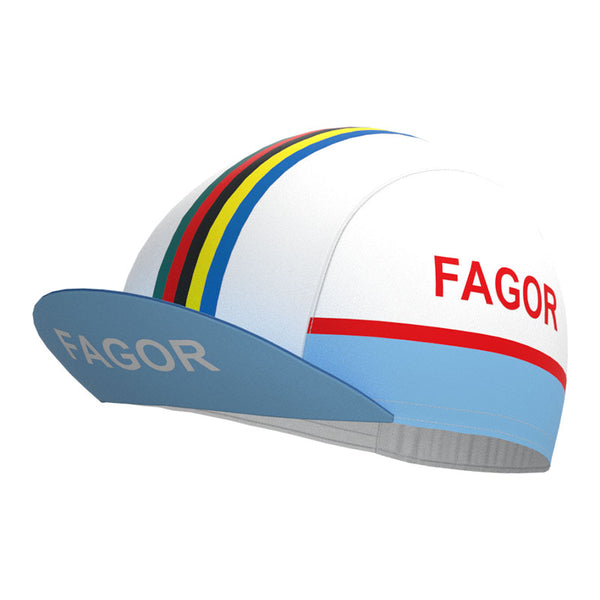 Fagor Blaue Retro-Radsportkappe