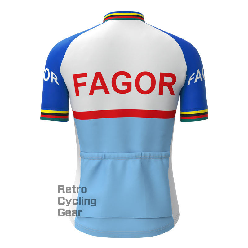 Fagor Blue Retro Kurzarm-Fahrradset