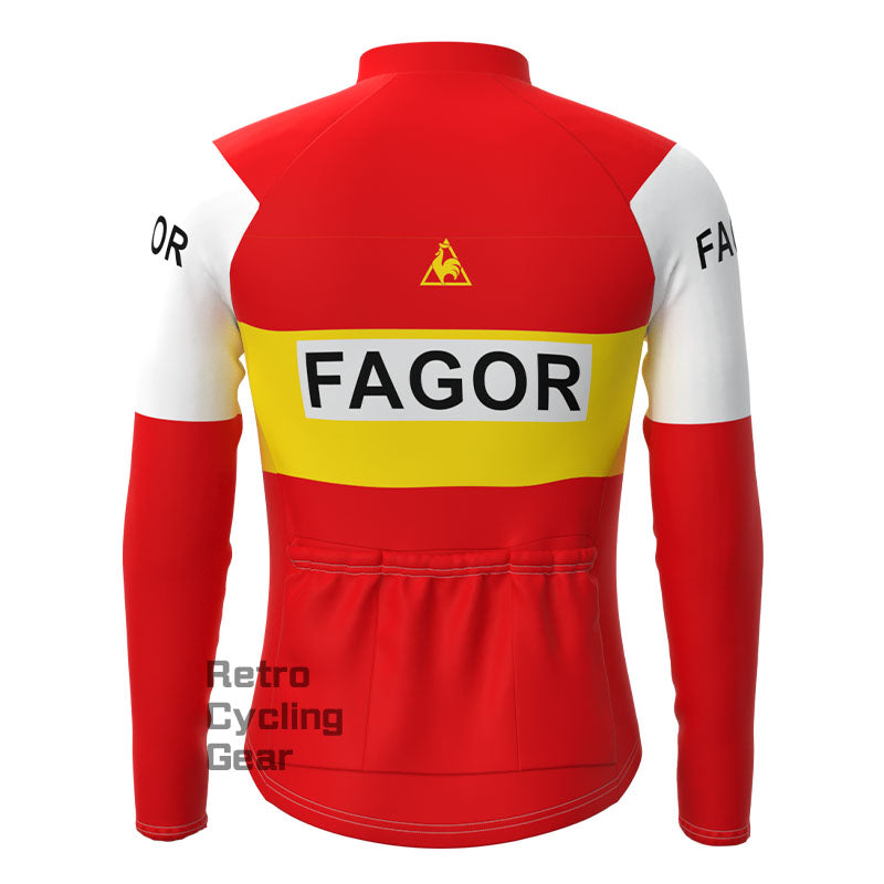 Fagor Red Retro Long Sleeves Jersey