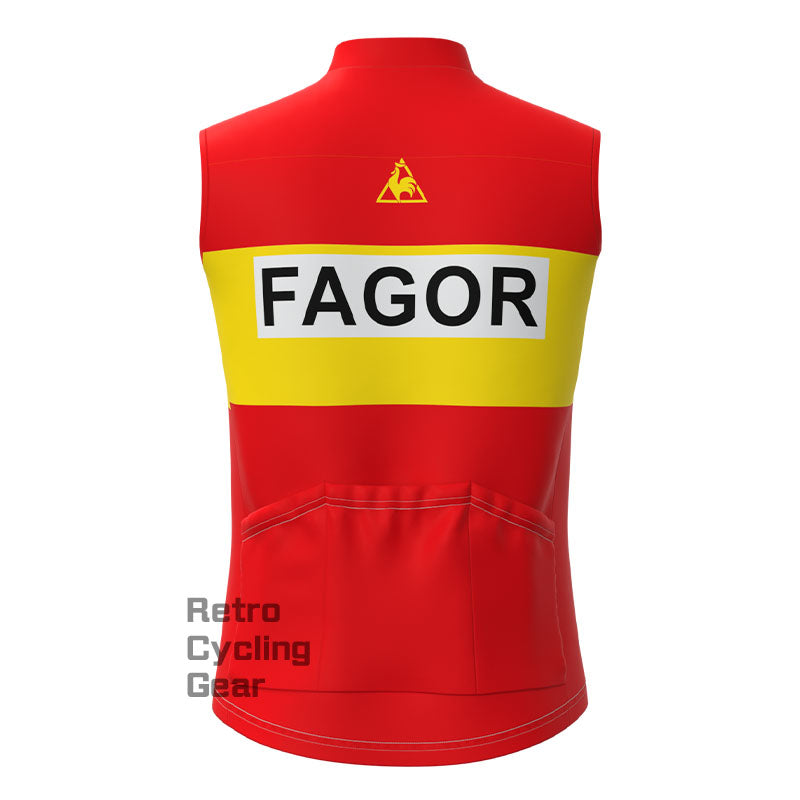Fagor Red Fleece Retro Cycling Vest