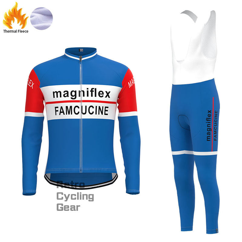 Famcucine Fleece Retro-Radsport-Sets