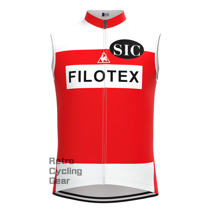 Filotex Red Retro Cycling Vest