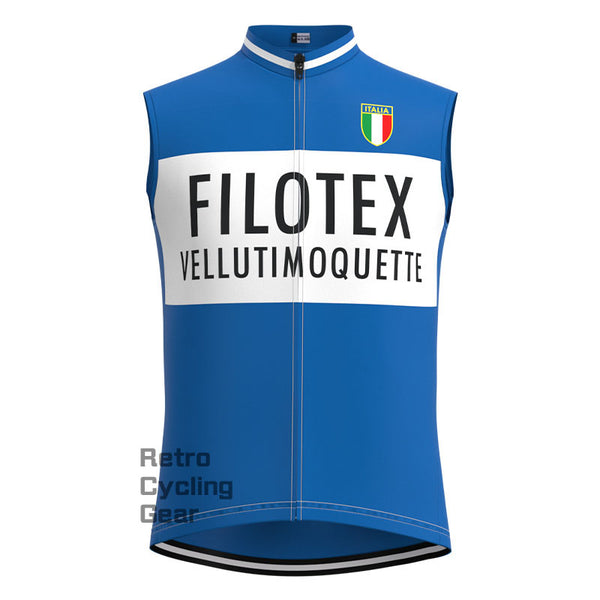 Filotex Blue Retro Cycling Vest