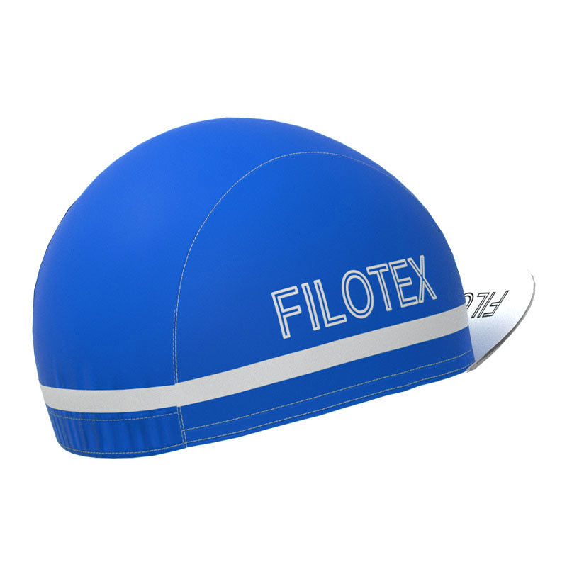 Filotex Bright Blue Retro Cycling Cap