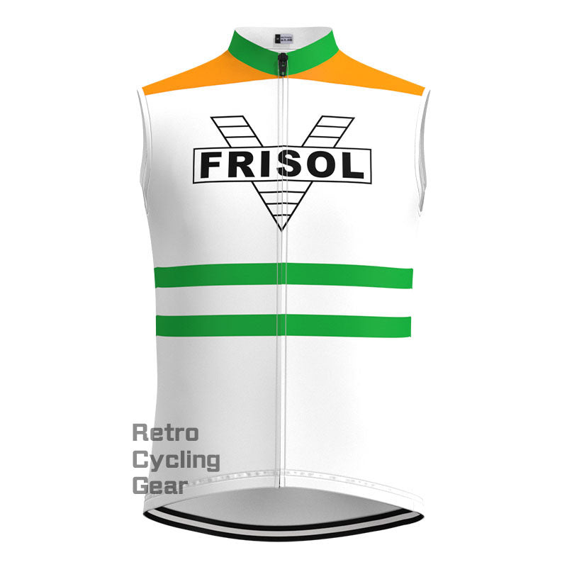 Frisol Orange Retro Fahrradweste