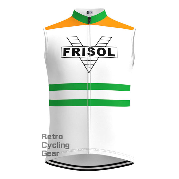 Frisol Orange Retro Cycling Vest