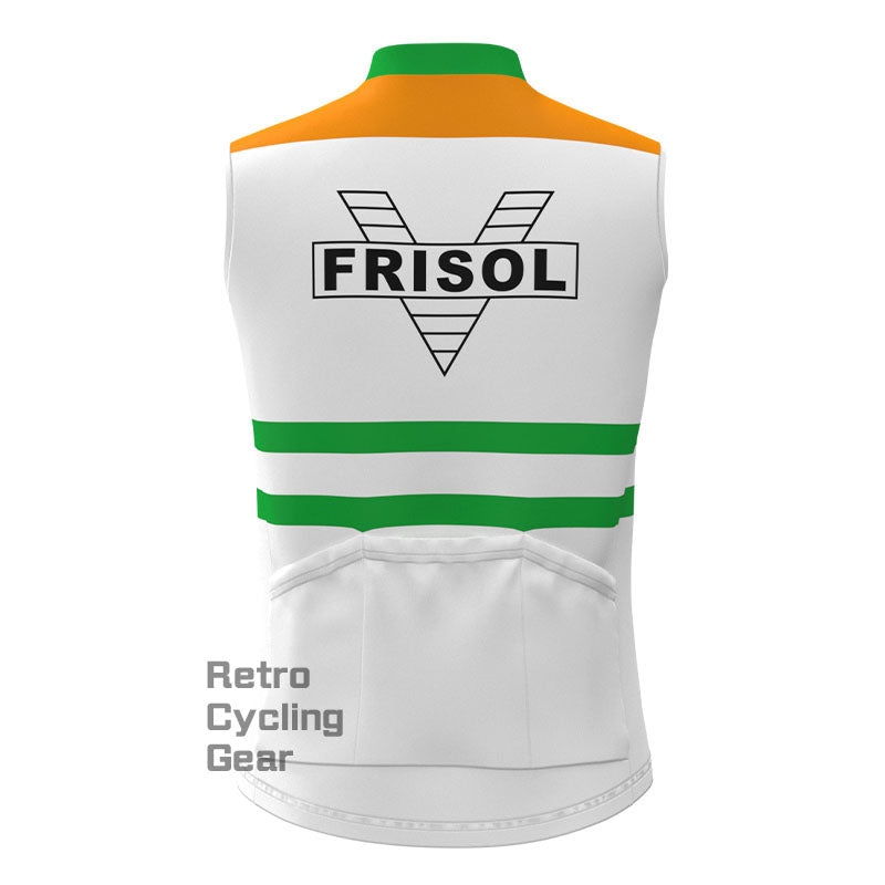 Frisol Orange Retro Cycling Vest