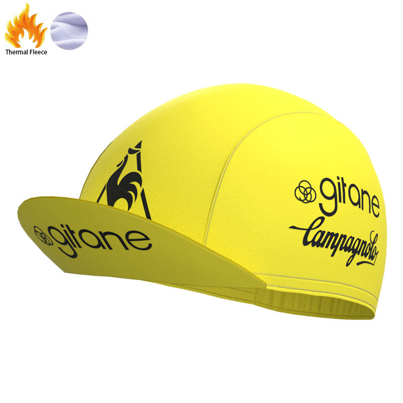 Girane Yellow Retro Cycling Cap