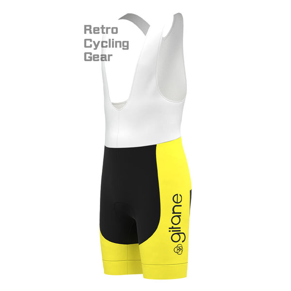 Girane Yellow Retro Cycling Shorts