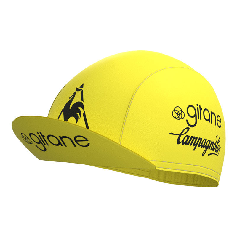 Girane Gelbe Retro-Radsportkappe