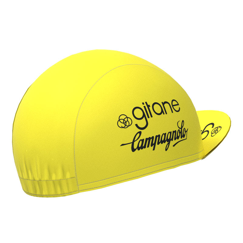 Girane Yellow Retro Cycling Cap