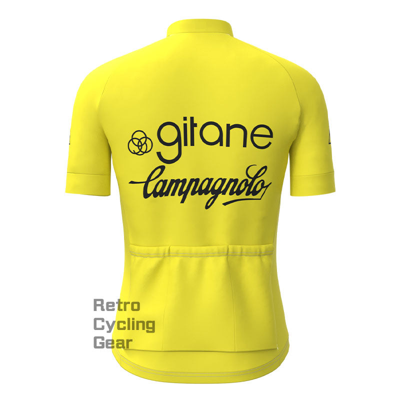 Girane Yellow Retro Short sleeves Jersey
