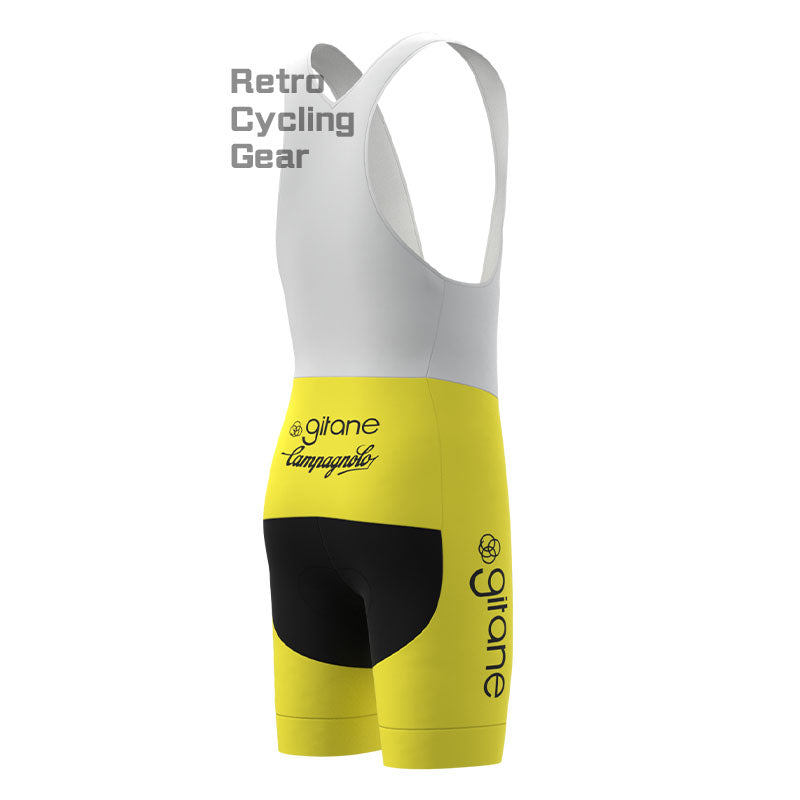 Girane Yellow Retro Short Sleeve Cycling Kit