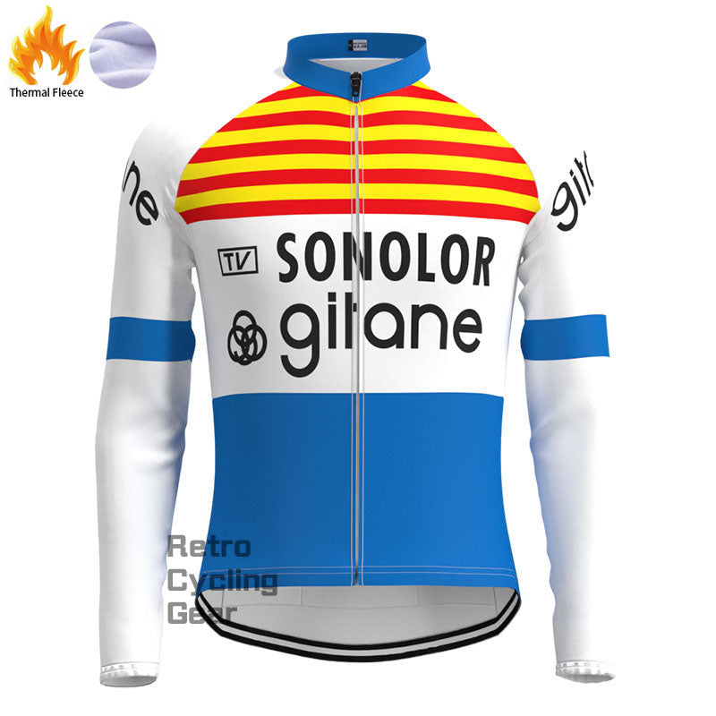 Gllane Fleece Retro Long Sleeves Jerseys