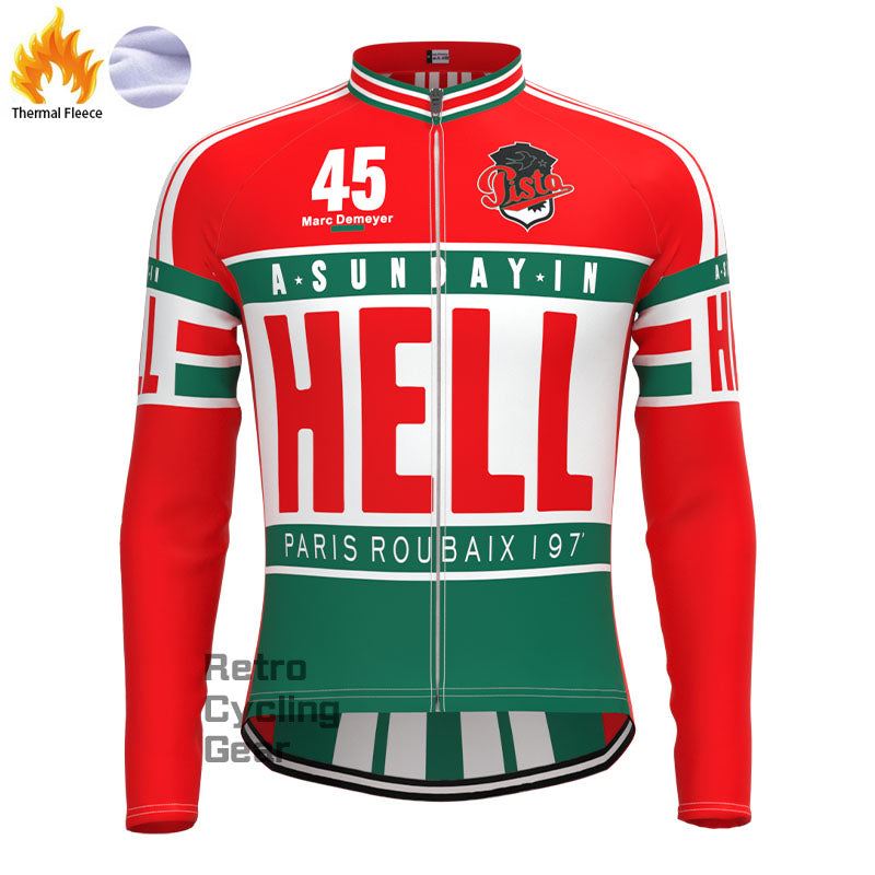 HELL Fleece Retro Long Sleeves Jerseys