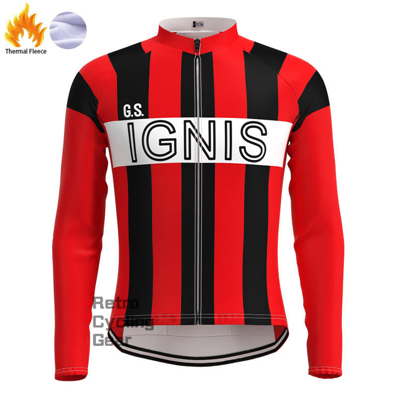 IGNIS Fleece Retro Long Sleeves Jerseys