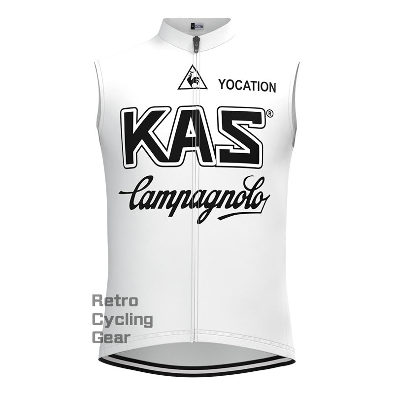 KAS White Retro Cycling Vest