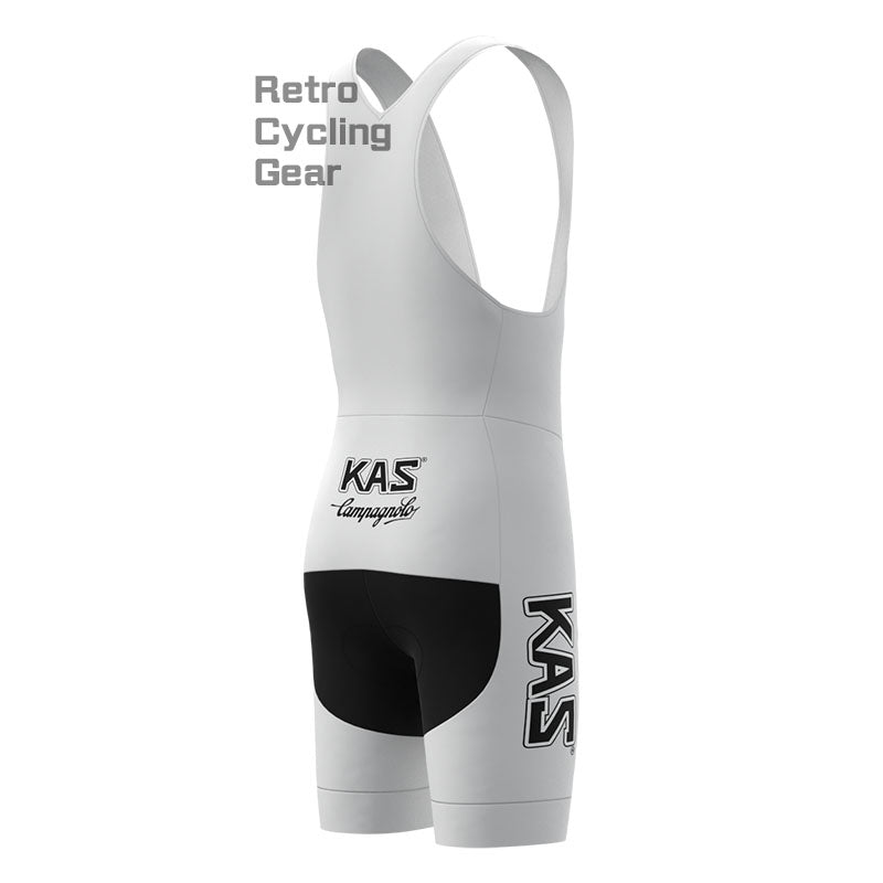 KAS White Retro Short Sleeve Cycling Kit
