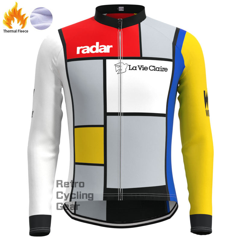 LA Vie Claire Fleece Retro Long Sleeves Jerseys