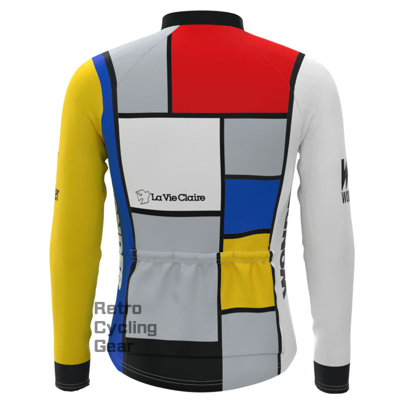 LA Vie Claire Fleece Retro Long Sleeves Jerseys