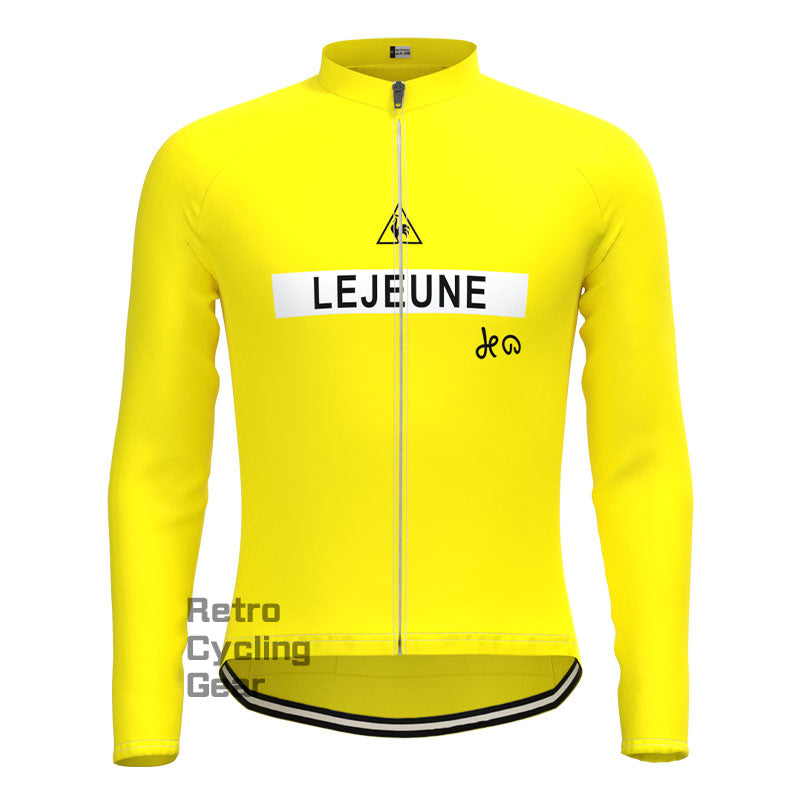 Lejeune Yellow Retro Long Sleeves Jersey