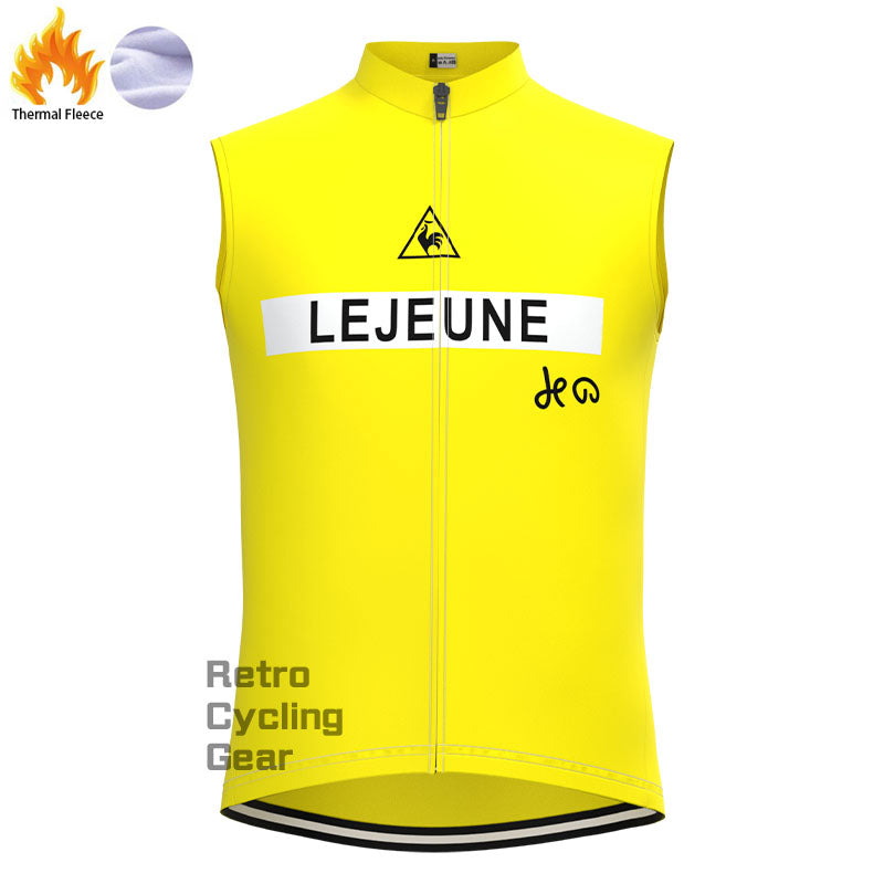 Lejeune gelbe Fleece-Retro-Radweste