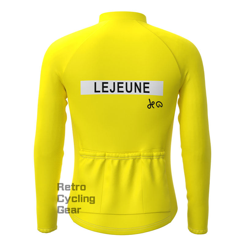 Lejeune Yellow Retro Long Sleeves Jersey