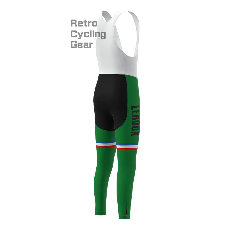LEROUX Green Fleece Retro Cycling Kits