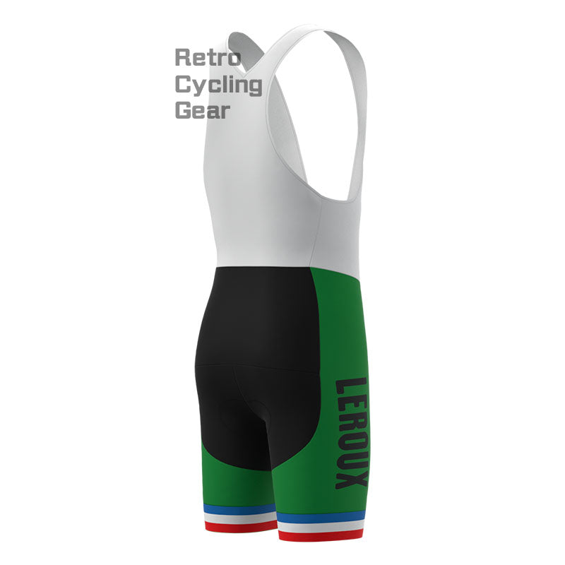 LEROUX Green Retro Cycling Shorts