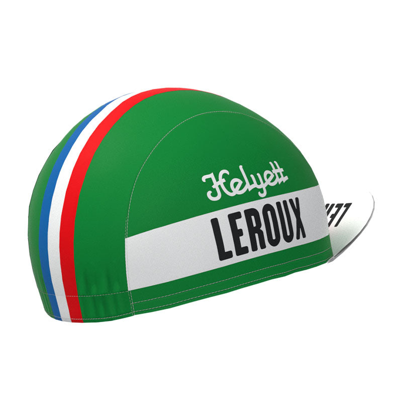 LEROUX Green Retro Cycling Cap