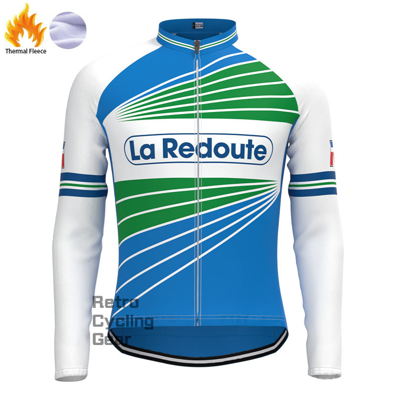 La Redoute Blue Fleece Retro Cycling Kits