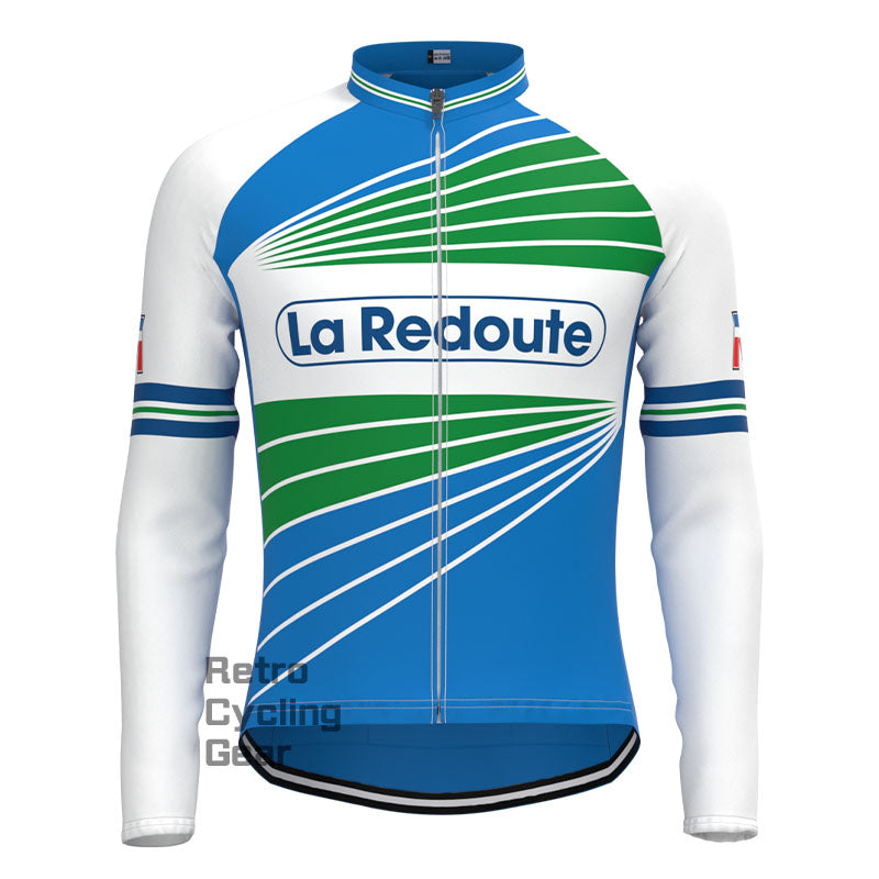 La Redoute Blue Retro Long Sleeves Jersey